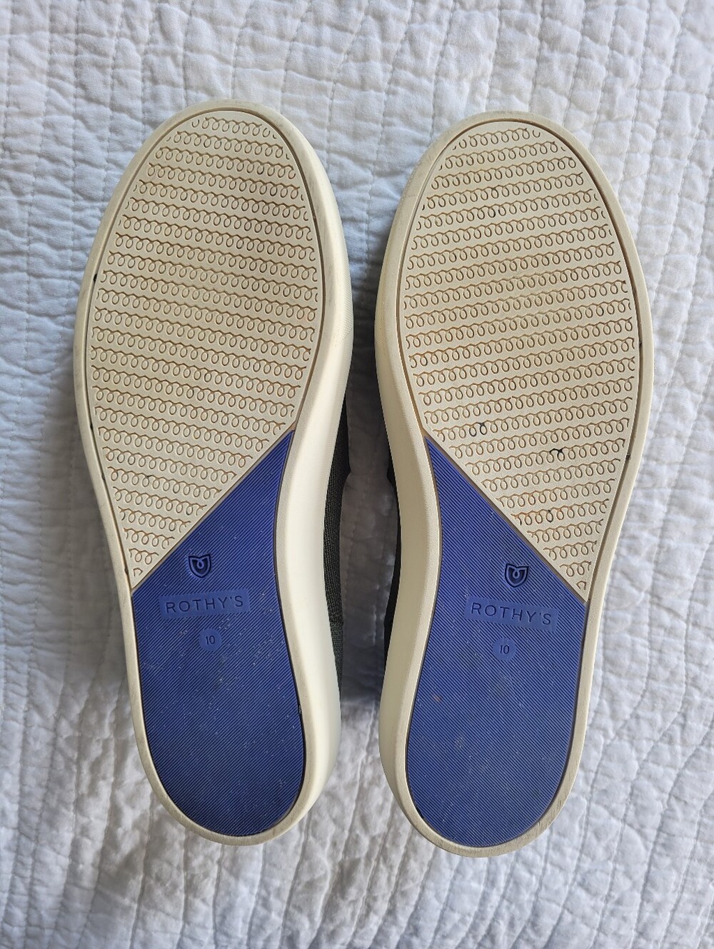 Rothy's Womens Olive Slip-On Sneakers - Picture 4 of 5